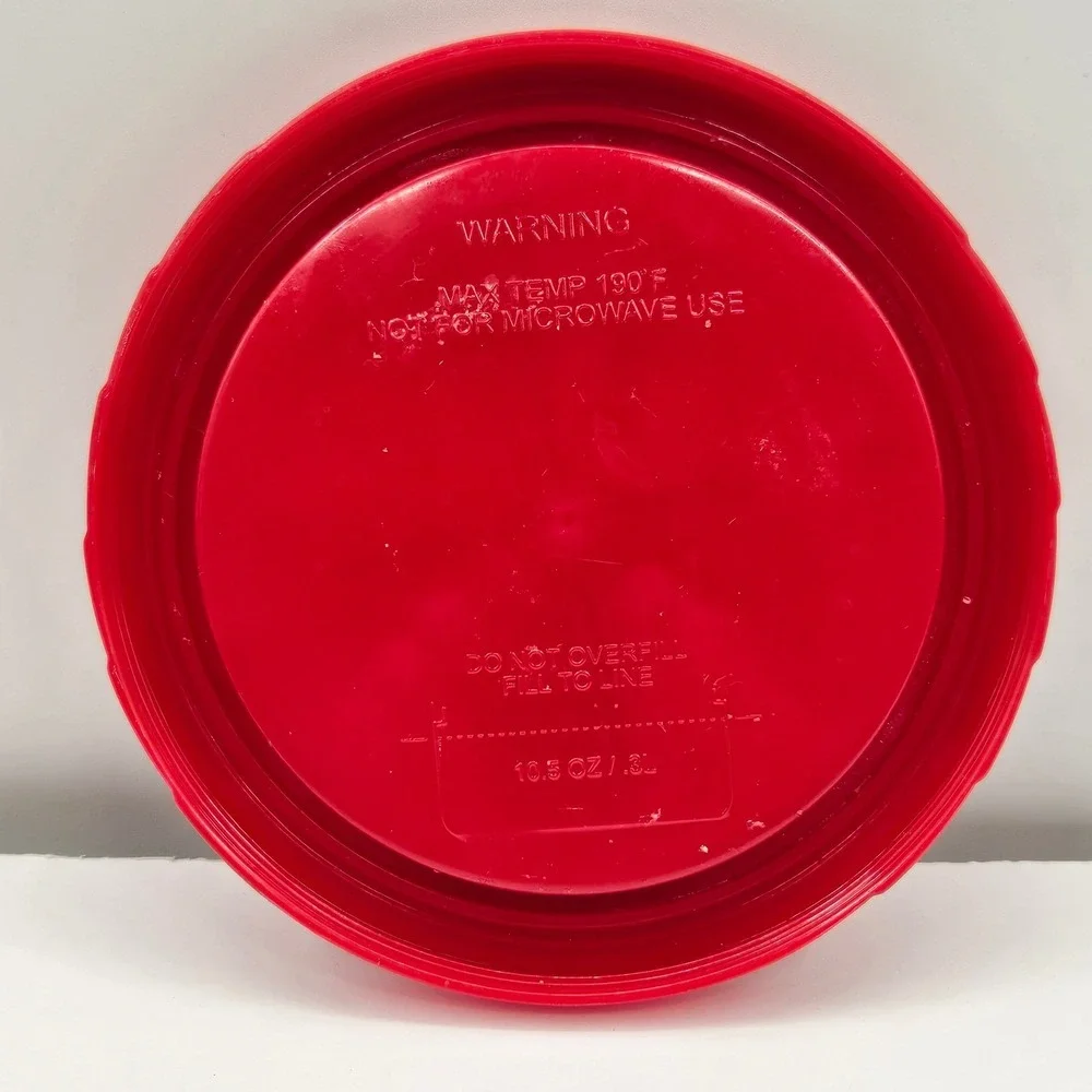 Campbells Soup Insulated Travel Bowl Red White 10.5oz 2002 A. Aronson Vintage‎